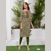 Liva Certified  Rayon kurti with Embroidery Work - MZ3002